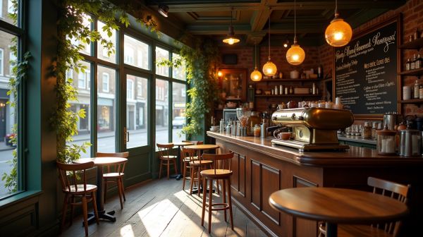Savor the charm of a family run cafe in London